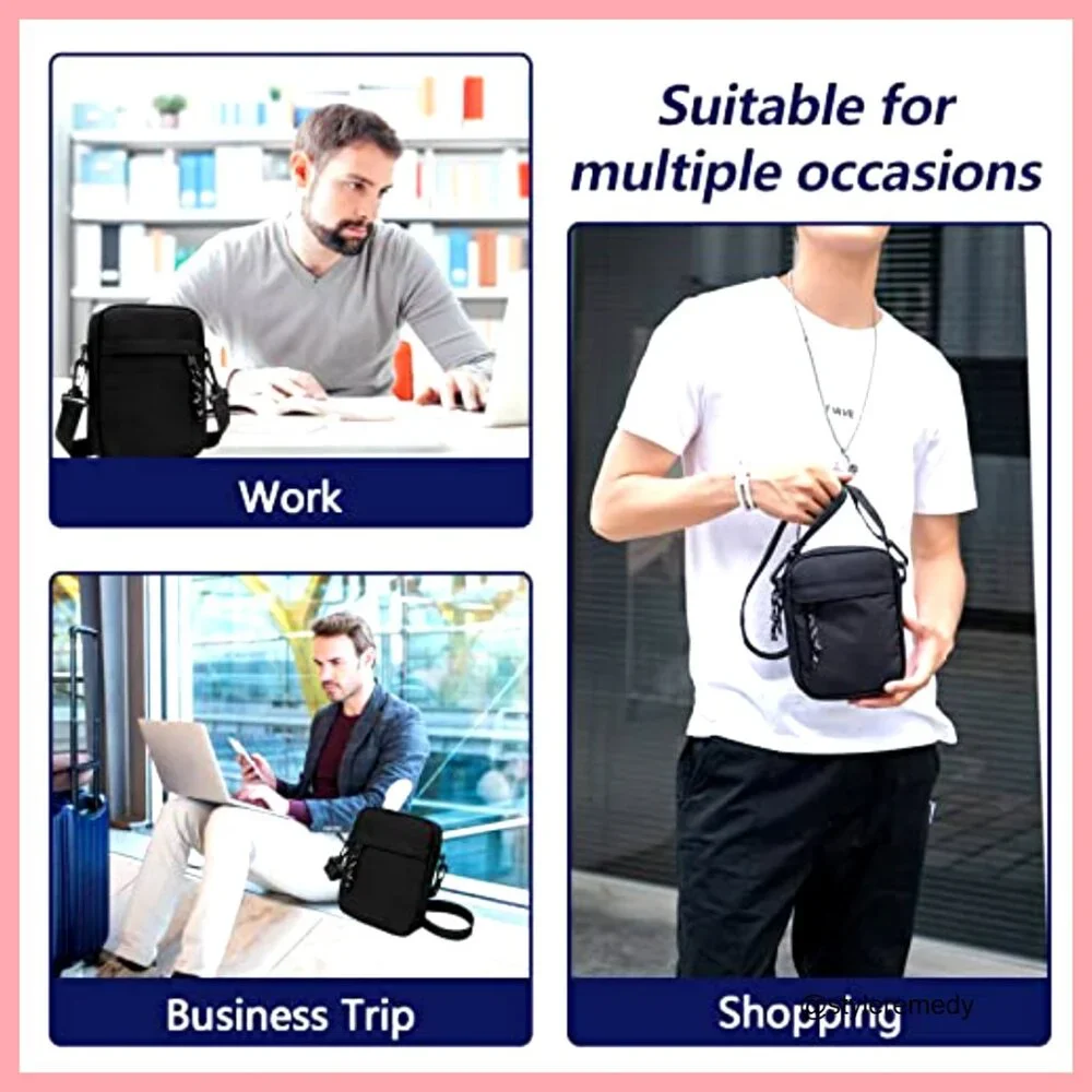 Water Resistant Mini Messenger Bag Crossbody Sling Fanny Pack